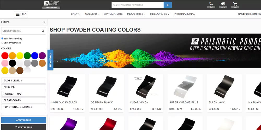 Prismatic Powders Coatings Directory