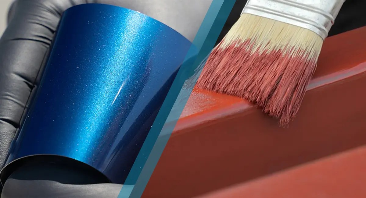 metallic paint vs metal paint